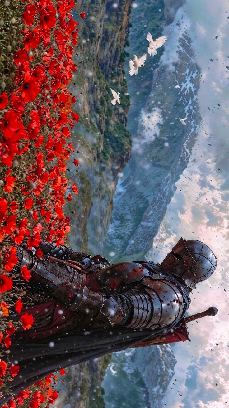 Man with flower